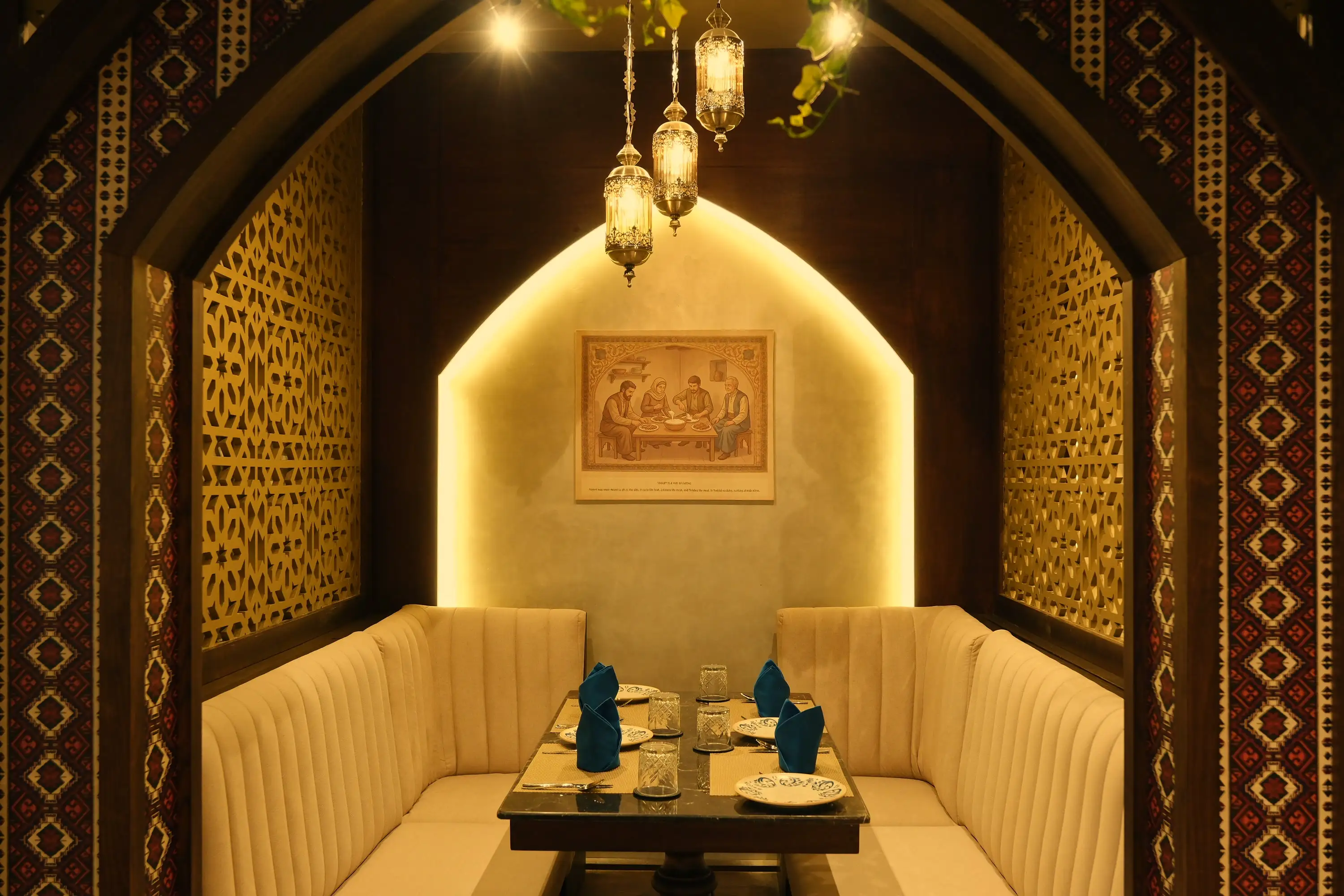 Traditional Majlis ambience